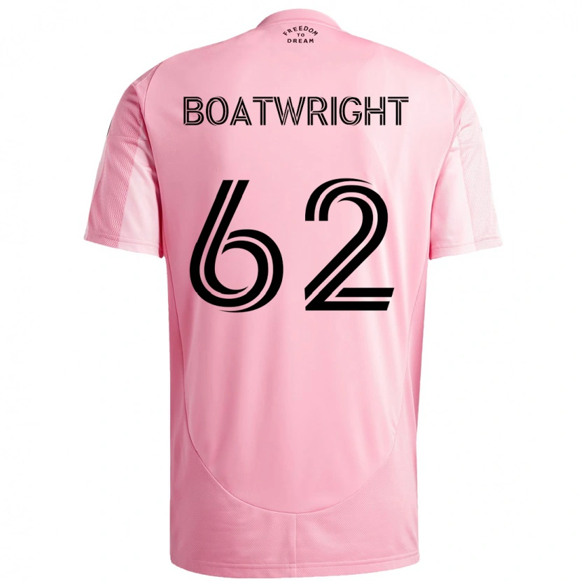 Danxen Kinder Israel Boatwright #62 Rosa Schwarz Heimtrikot Trikot 2025/26 T-Shirt
