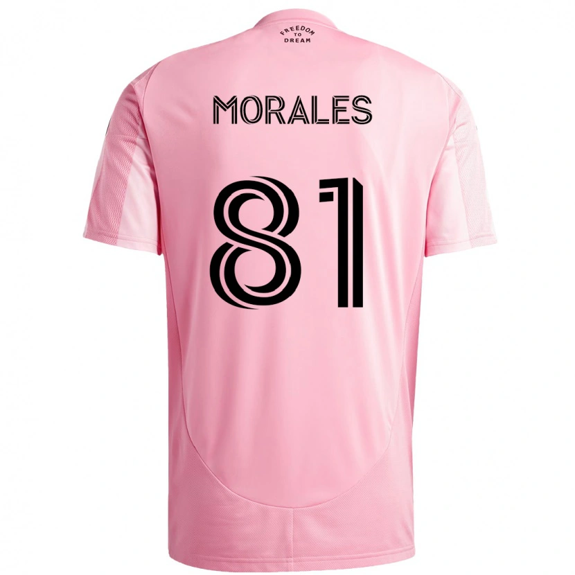 Danxen Kinder Santiago Morales #81 Rosa Schwarz Heimtrikot Trikot 2025/26 T-Shirt
