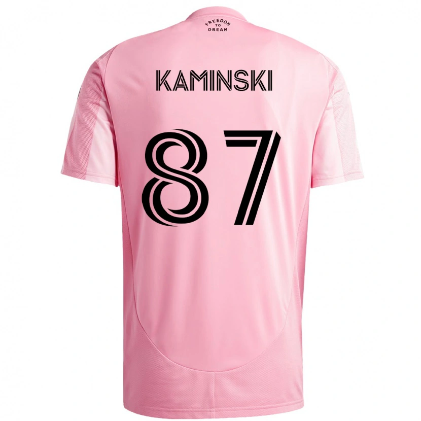 Danxen Kinder Brett Kaminski #87 Rosa Schwarz Heimtrikot Trikot 2025/26 T-Shirt