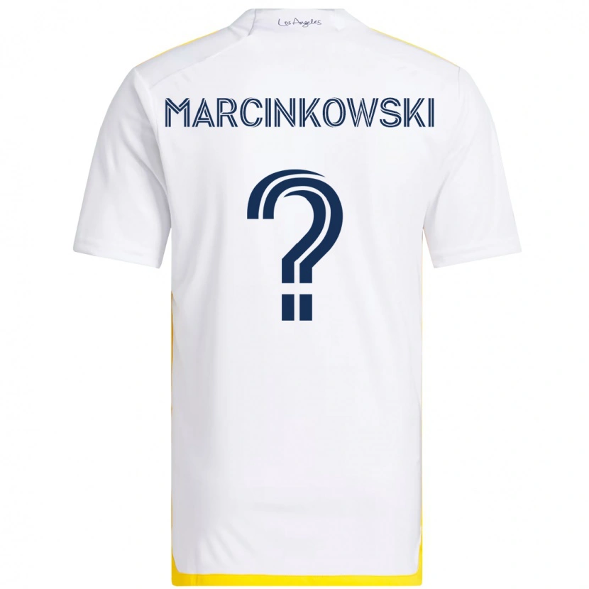 Danxen Kinder Jt Marcinkowski #0 Weiß Gelb Heimtrikot Trikot 2025/26 T-Shirt