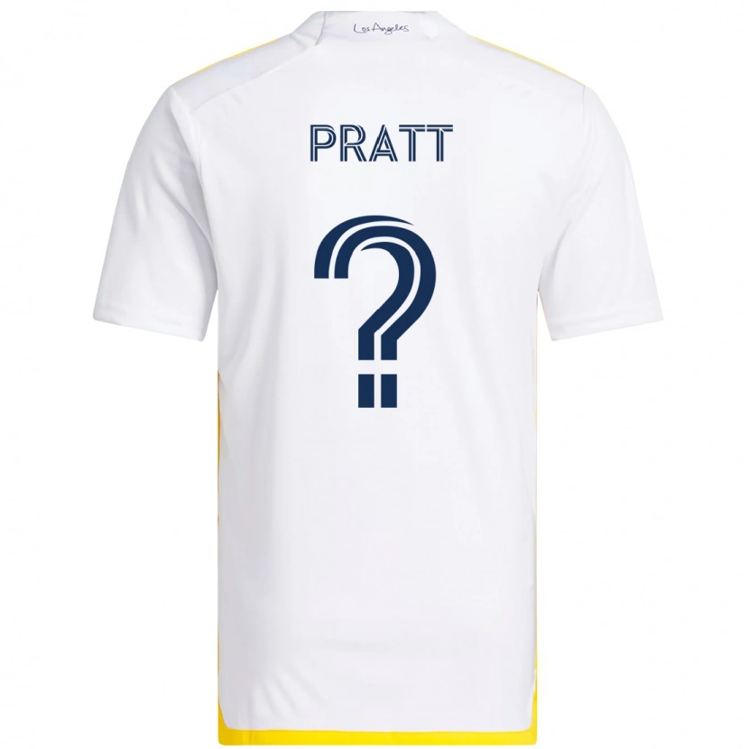 Danxen Kinder Owen Pratt #0 Weiß Gelb Heimtrikot Trikot 2025/26 T-Shirt