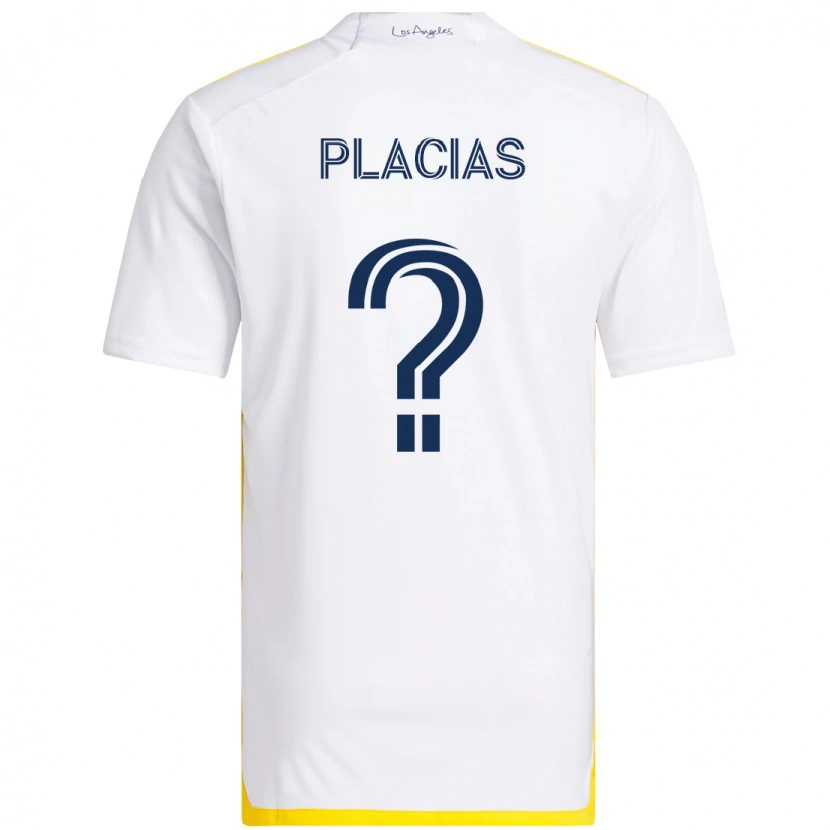 Danxen Kinder Julian Placias #0 Weiß Gelb Heimtrikot Trikot 2025/26 T-Shirt