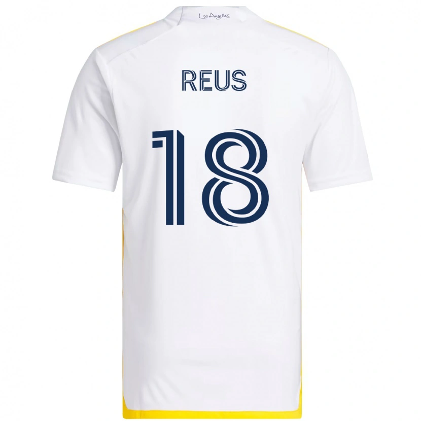 Danxen Kinder Marco Reus #18 Weiß Gelb Heimtrikot Trikot 2025/26 T-Shirt