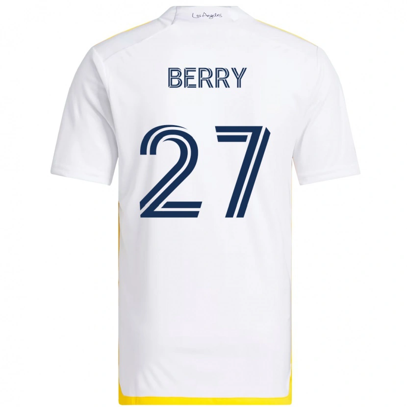 Danxen Kinder Miguel Berry #27 Weiß Gelb Heimtrikot Trikot 2025/26 T-Shirt