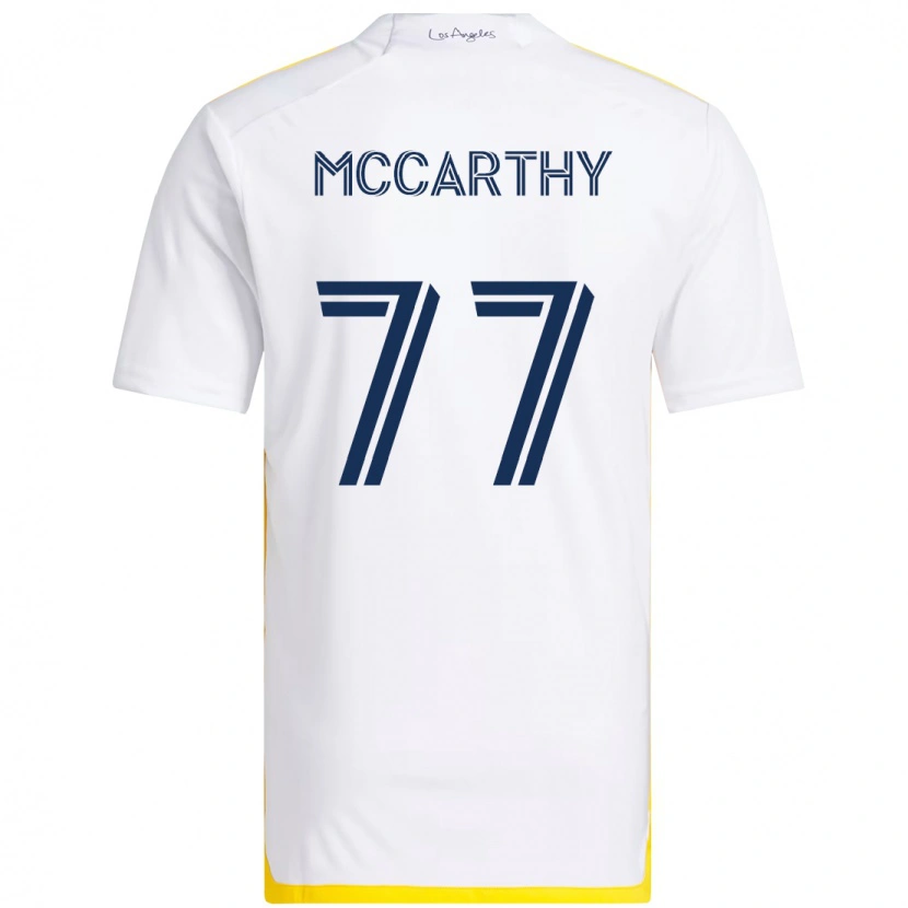 Danxen Kinder John Mccarthy #77 Weiß Gelb Heimtrikot Trikot 2025/26 T-Shirt