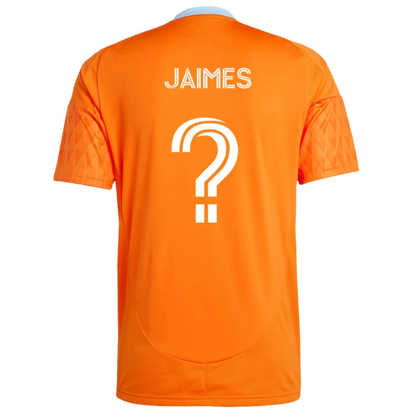 Danxen Kinder Angel Jaimes #0 Orange Weiß Heimtrikot Trikot 2025/26 T-Shirt