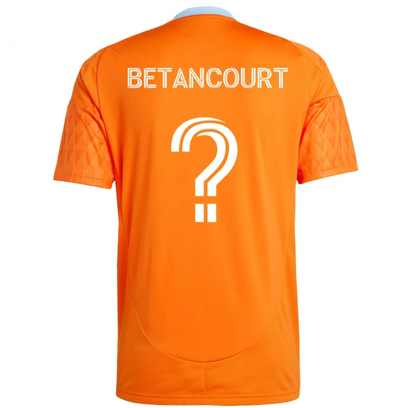 Danxen Kinder Noah Betancourt #0 Orange Weiß Heimtrikot Trikot 2025/26 T-Shirt
