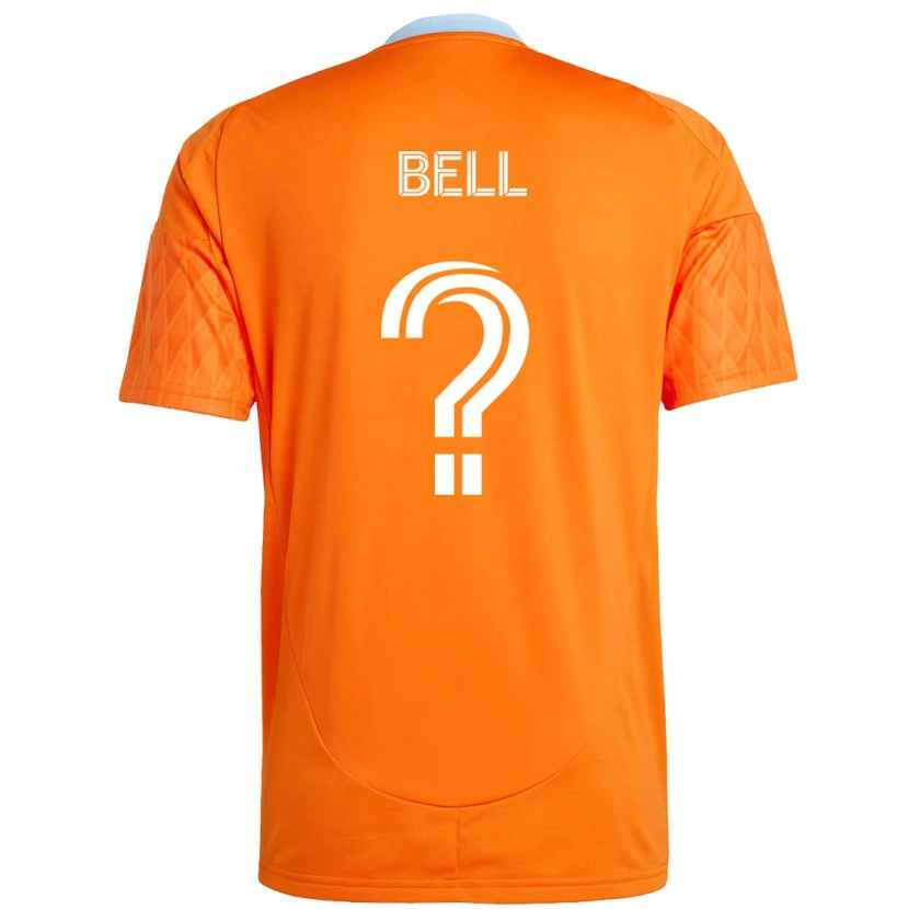 Danxen Kinder Jahmani Bell #0 Orange Weiß Heimtrikot Trikot 2025/26 T-Shirt