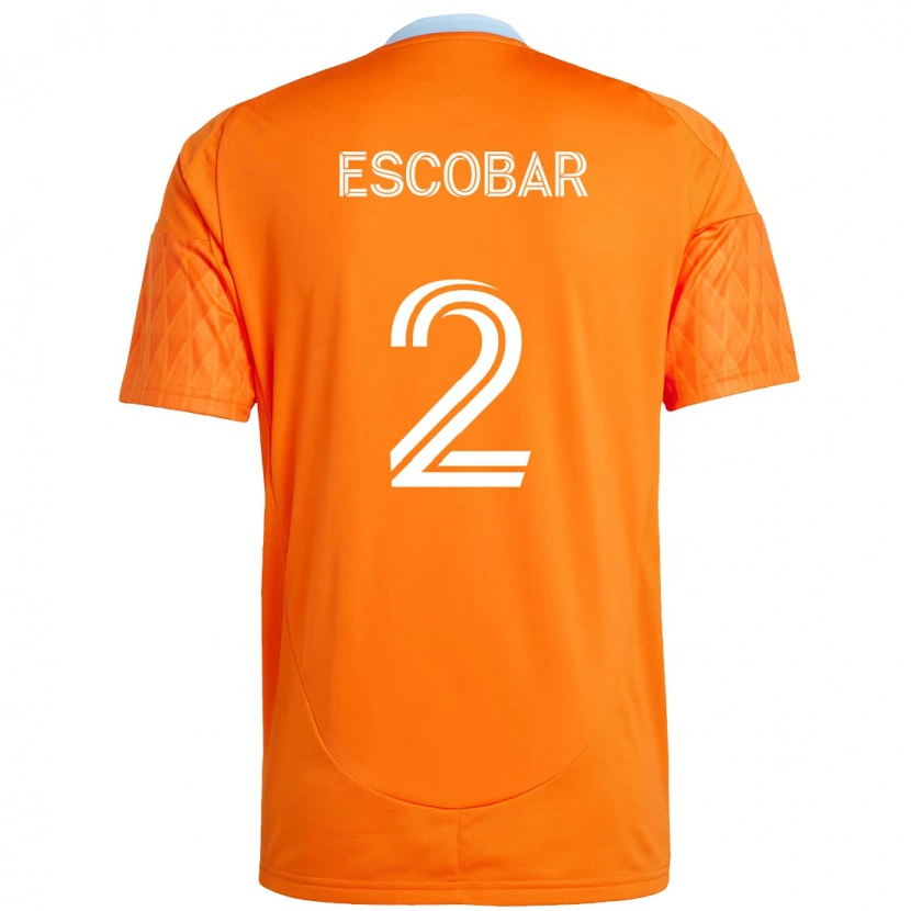 Danxen Kinder Franco Escobar #2 Orange Weiß Heimtrikot Trikot 2025/26 T-Shirt
