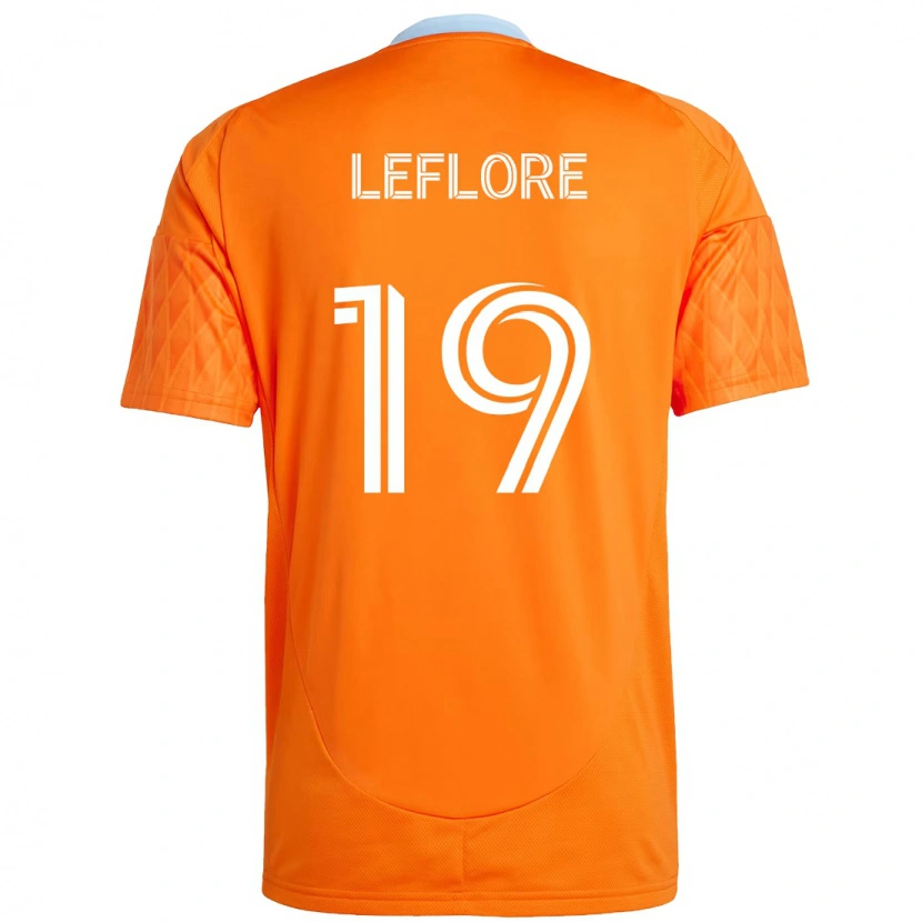 Danxen Kinder Isaiah Leflore #19 Orange Weiß Heimtrikot Trikot 2025/26 T-Shirt