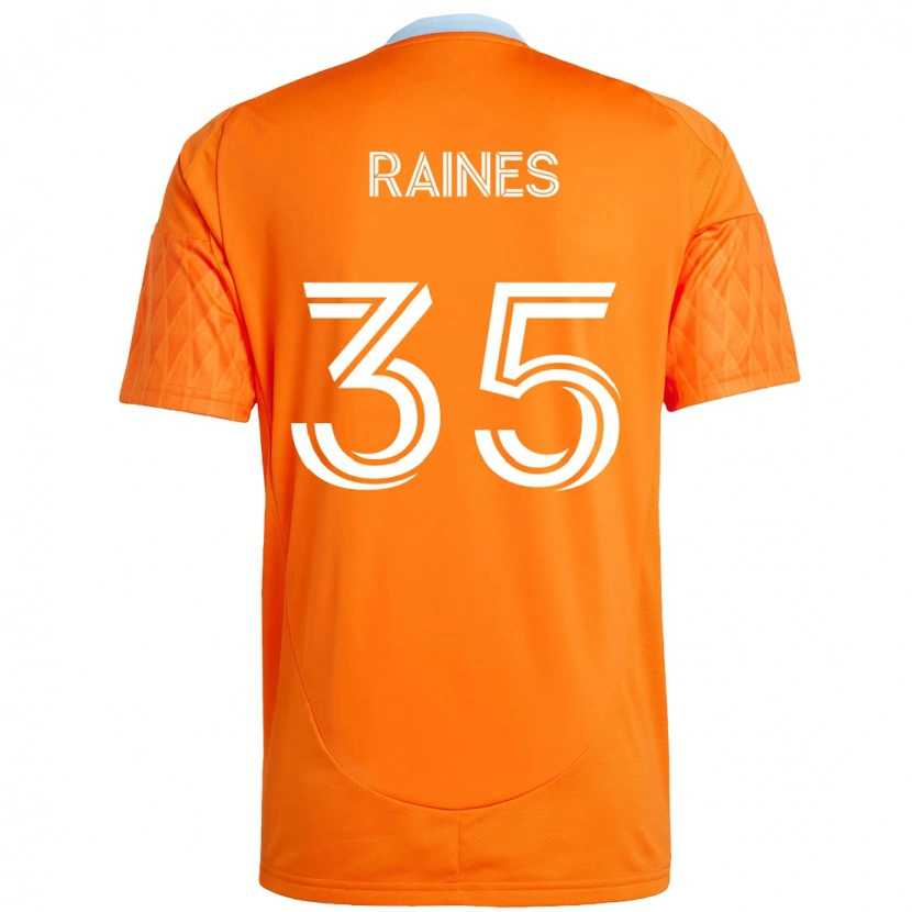 Danxen Kinder Brooklyn Raines #35 Orange Weiß Heimtrikot Trikot 2025/26 T-Shirt