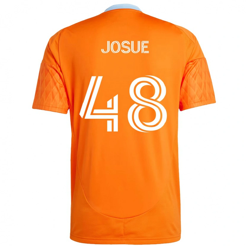 Danxen Kinder Josué #48 Orange Weiß Heimtrikot Trikot 2025/26 T-Shirt