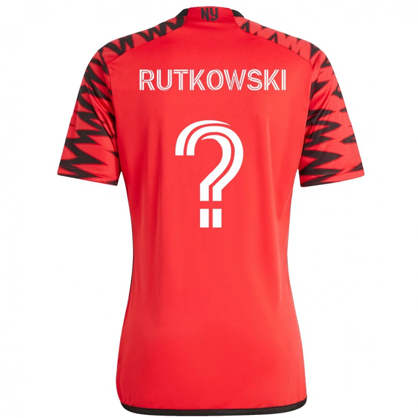 Danxen Kinder Alan Rutkowski #0 Rot Schwarz Heimtrikot Trikot 2025/26 T-Shirt