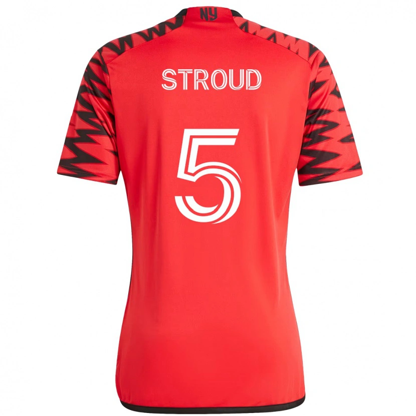Danxen Kinder Peter Stroud #5 Rot Schwarz Heimtrikot Trikot 2025/26 T-Shirt