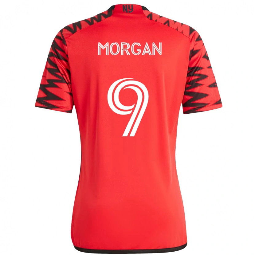 Danxen Kinder Lewis Morgan #9 Rot Schwarz Heimtrikot Trikot 2025/26 T-Shirt