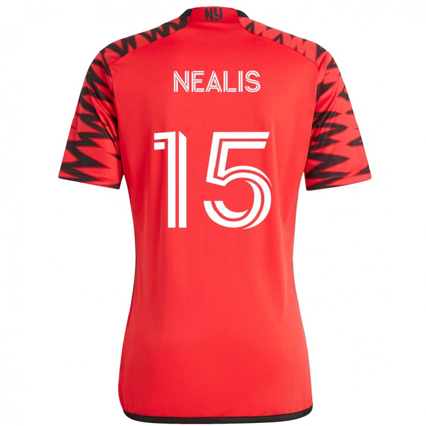Danxen Kinder Sean Nealis #15 Rot Schwarz Heimtrikot Trikot 2025/26 T-Shirt