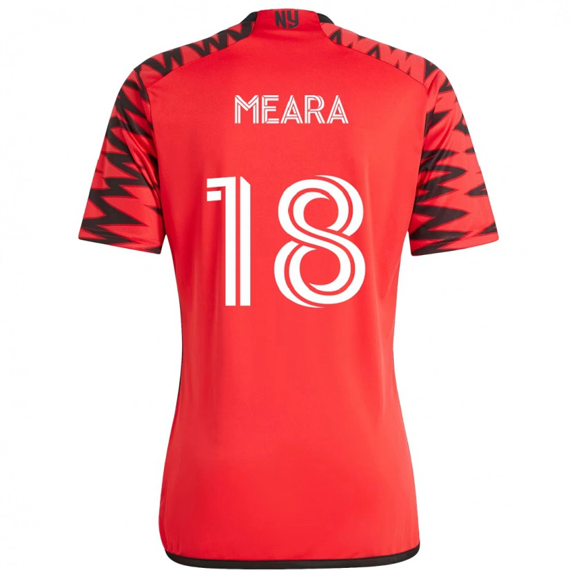 Danxen Kinder Ryan Meara #18 Rot Schwarz Heimtrikot Trikot 2025/26 T-Shirt