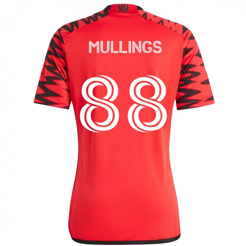 Danxen Kinder O'vonte Mullings #88 Rot Schwarz Heimtrikot Trikot 2025/26 T-Shirt
