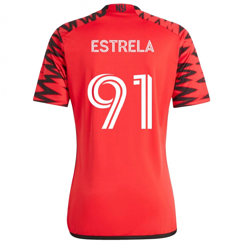 Danxen Kinder Bento Estrela #91 Rot Schwarz Heimtrikot Trikot 2025/26 T-Shirt