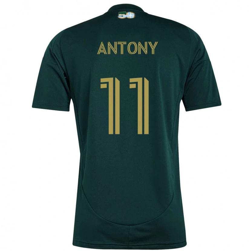 Danxen Kinder Antony #11 Schwarz Braun Heimtrikot Trikot 2025/26 T-Shirt