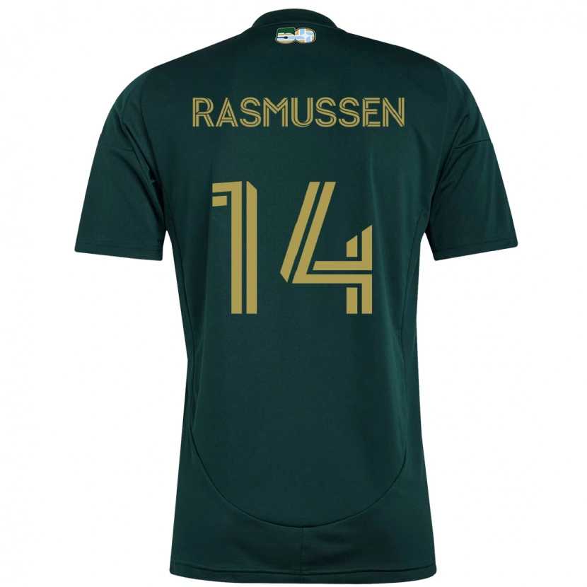 Danxen Kinder Justin Rasmussen #14 Schwarz Braun Heimtrikot Trikot 2025/26 T-Shirt