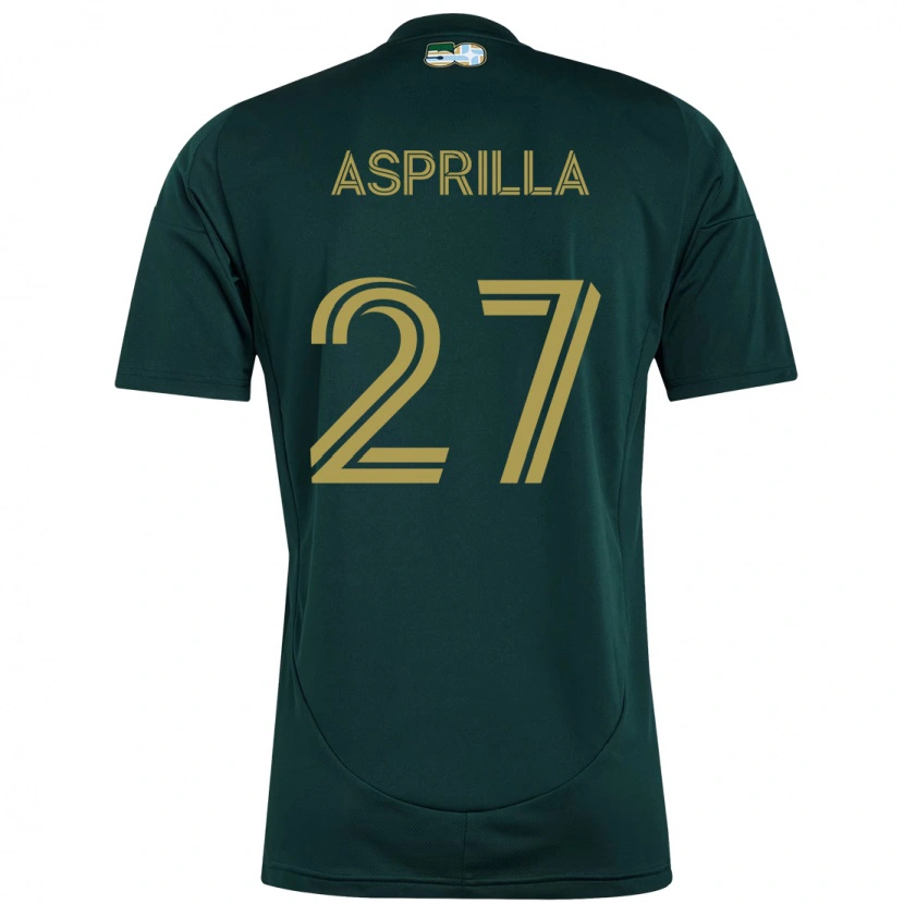 Danxen Kinder Dairon Asprilla #27 Schwarz Braun Heimtrikot Trikot 2025/26 T-Shirt