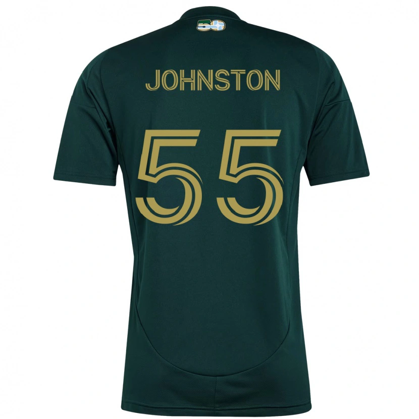 Danxen Kinder Malcolm Johnston #55 Schwarz Braun Heimtrikot Trikot 2025/26 T-Shirt
