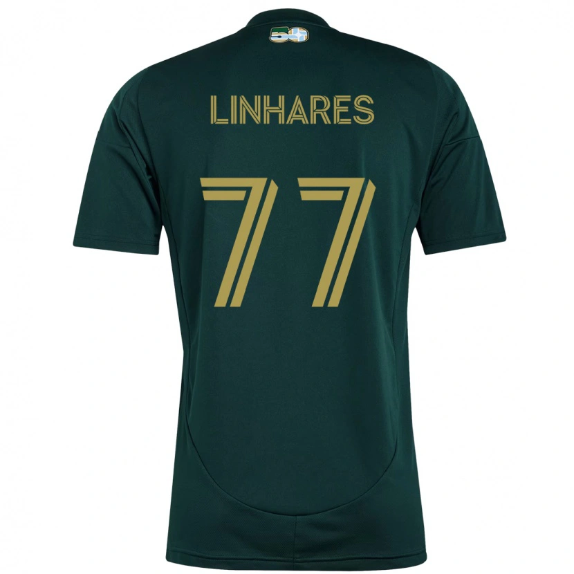 Danxen Kinder Kyle Linhares #77 Schwarz Braun Heimtrikot Trikot 2025/26 T-Shirt