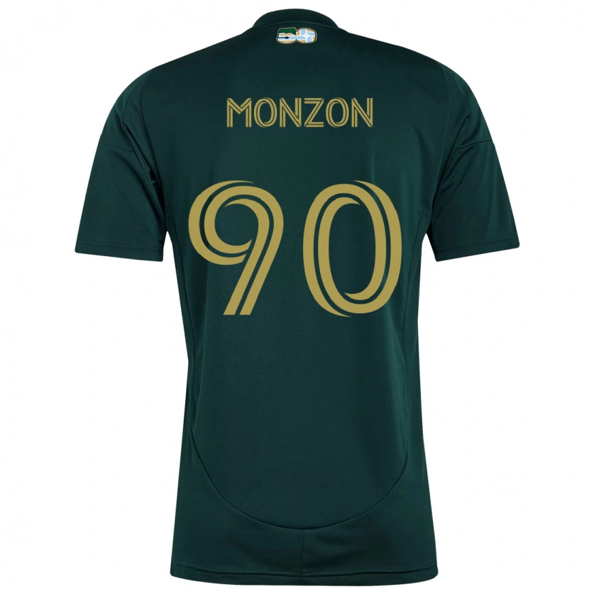 Danxen Kinder Florián Monzón #90 Schwarz Braun Heimtrikot Trikot 2025/26 T-Shirt