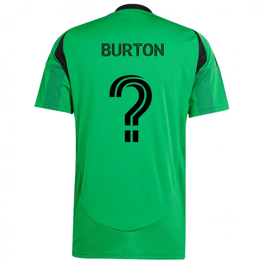 Danxen Kinder Micah Burton #0 Grün Schwarz Heimtrikot Trikot 2025/26 T-Shirt