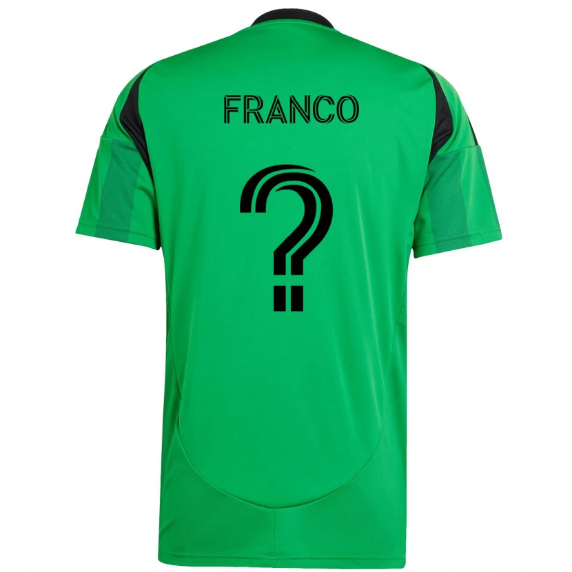 Danxen Kinder Jordan Franco #0 Grün Schwarz Heimtrikot Trikot 2025/26 T-Shirt
