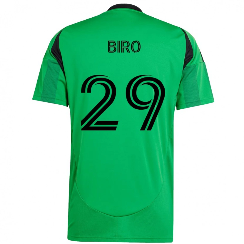 Danxen Kinder Guilherme Biro #29 Grün Schwarz Heimtrikot Trikot 2025/26 T-Shirt