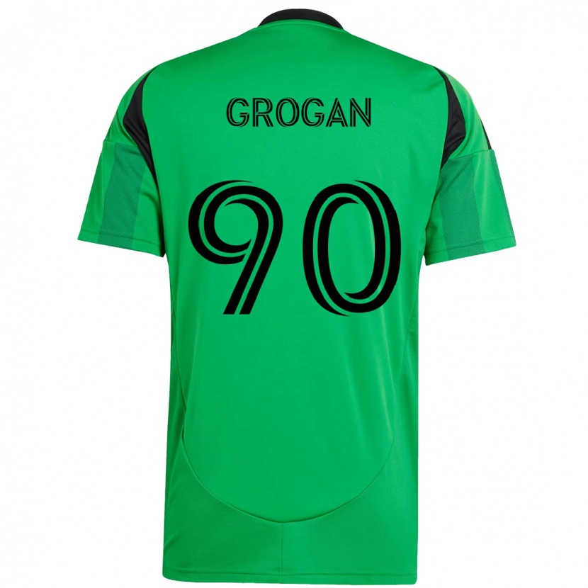 Danxen Kinder Peter Grogan #90 Grün Schwarz Heimtrikot Trikot 2025/26 T-Shirt