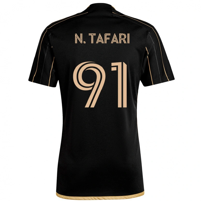 Danxen Kinder Nkosi Tafari #91 Schwarz Braun Heimtrikot Trikot 2025/26 T-Shirt