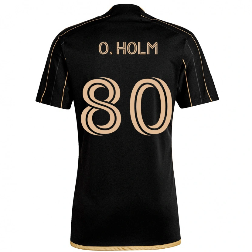 Danxen Kinder Odin Thiago Holm #80 Schwarz Braun Heimtrikot Trikot 2025/26 T-Shirt