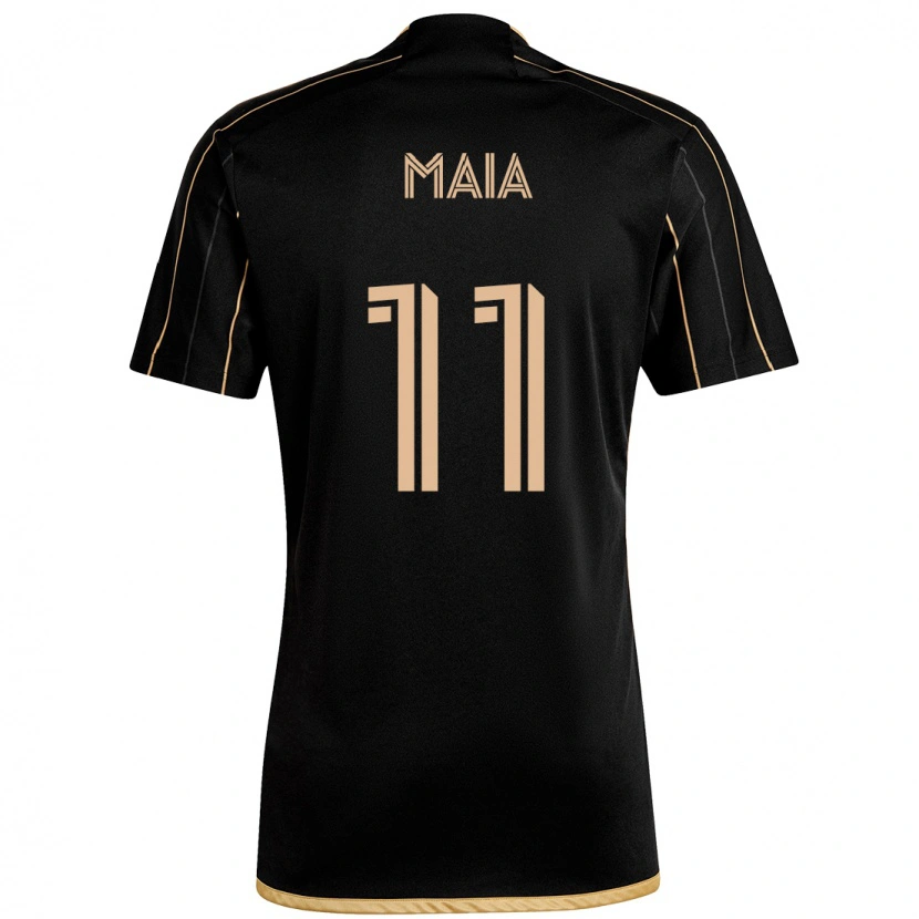 Danxen Kinder Matheus Maia #11 Schwarz Braun Heimtrikot Trikot 2025/26 T-Shirt