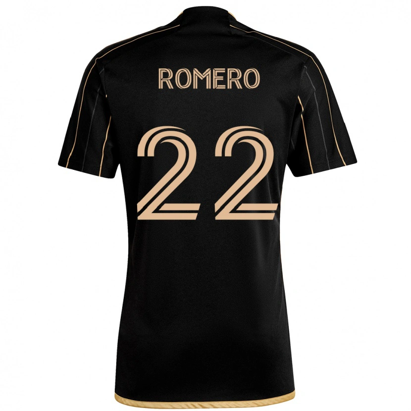 Danxen Kinder Abraham Romero #22 Schwarz Braun Heimtrikot Trikot 2025/26 T-Shirt