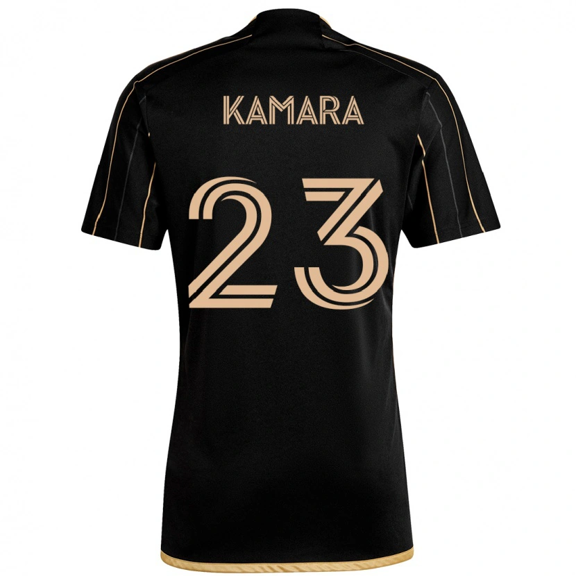 Danxen Kinder Kei Kamara #23 Schwarz Braun Heimtrikot Trikot 2025/26 T-Shirt