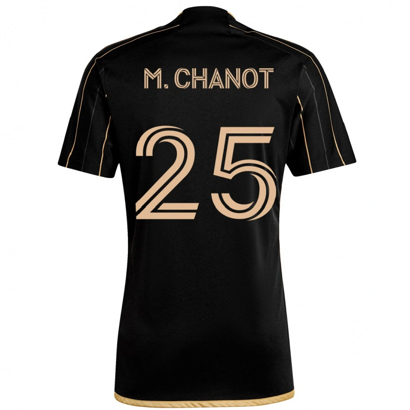 Danxen Kinder Maxime Chanot #25 Schwarz Braun Heimtrikot Trikot 2025/26 T-Shirt