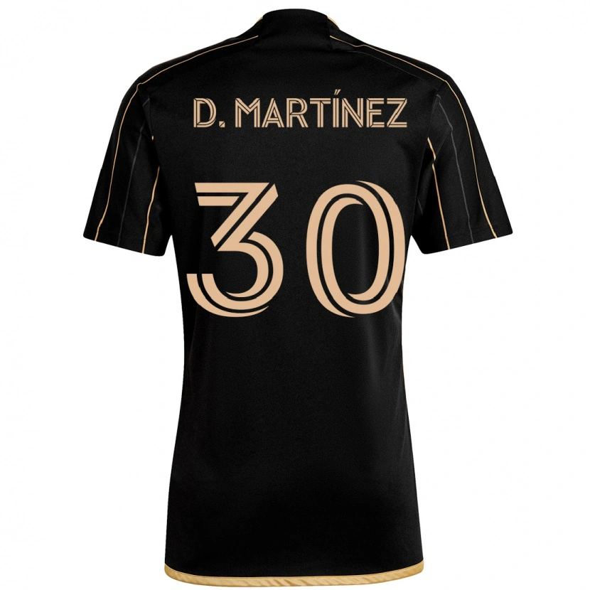 Danxen Kinder David Martínez #30 Schwarz Braun Heimtrikot Trikot 2025/26 T-Shirt