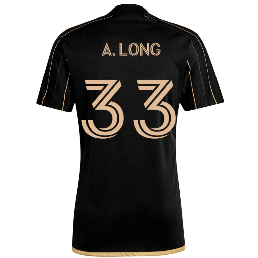 Danxen Kinder Aaron Long #33 Schwarz Braun Heimtrikot Trikot 2025/26 T-Shirt