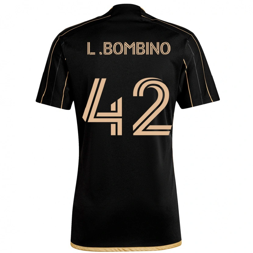 Danxen Kinder Luca Bombino #42 Schwarz Braun Heimtrikot Trikot 2025/26 T-Shirt