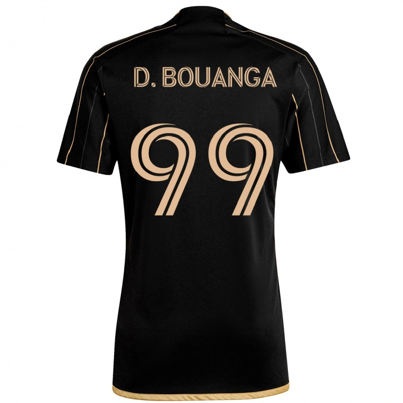 Danxen Kinder Denis Bouanga #99 Schwarz Braun Heimtrikot Trikot 2025/26 T-Shirt