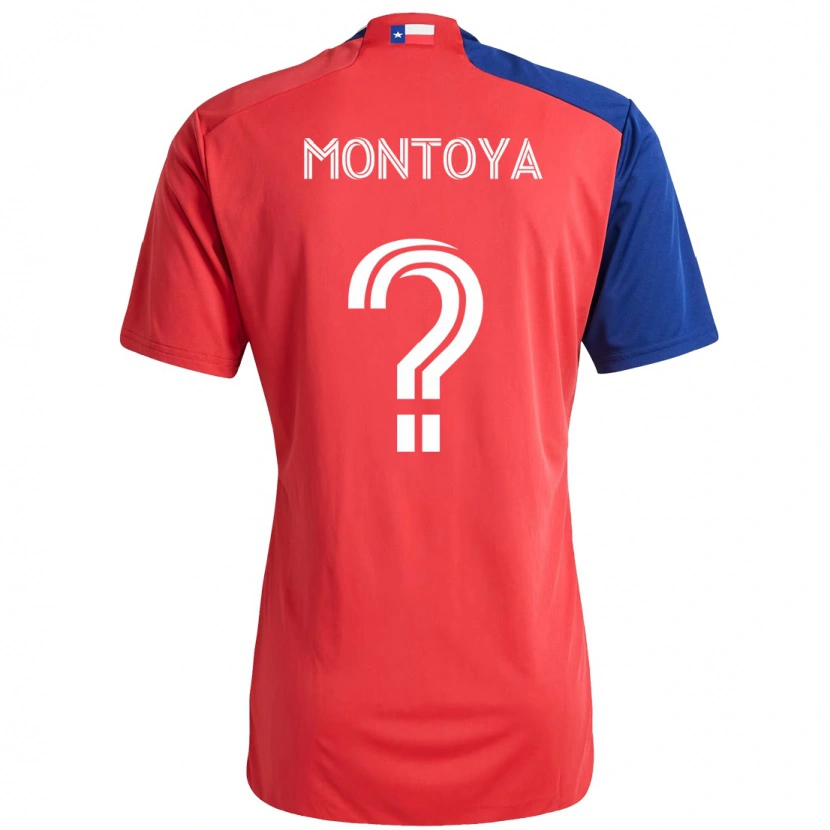 Danxen Kinder Nicolás Montoya #0 Rot Marineblau Heimtrikot Trikot 2025/26 T-Shirt