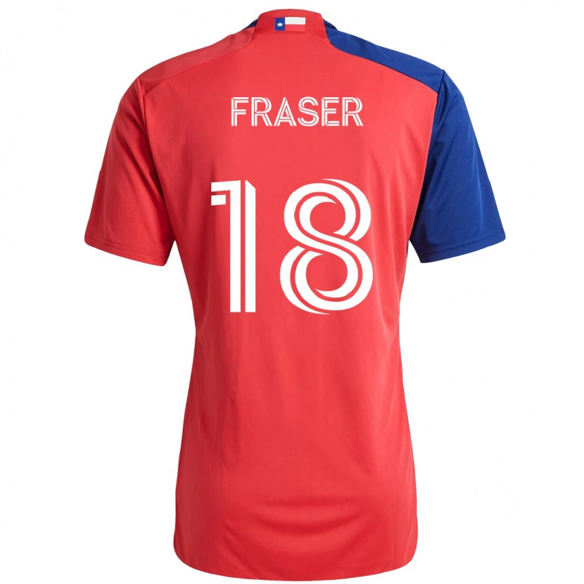 Danxen Kinder Liam Fraser #18 Rot Marineblau Heimtrikot Trikot 2025/26 T-Shirt