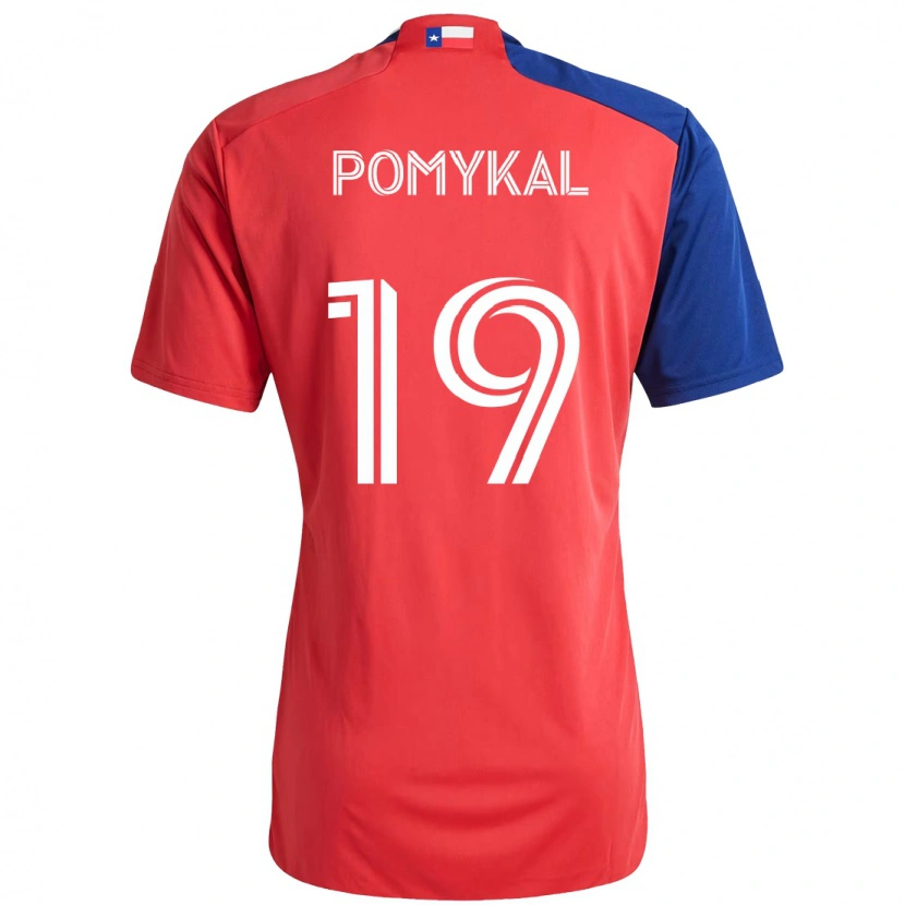 Danxen Kinder Paxton Pomykal #19 Rot Marineblau Heimtrikot Trikot 2025/26 T-Shirt