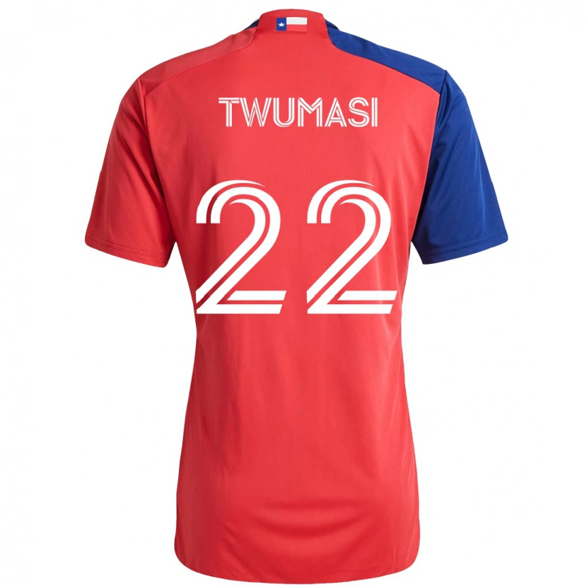Danxen Kinder Ema Twumasi #22 Rot Marineblau Heimtrikot Trikot 2025/26 T-Shirt