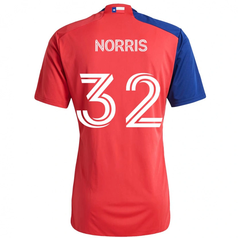 Danxen Kinder Nolan Norris #32 Rot Marineblau Heimtrikot Trikot 2025/26 T-Shirt