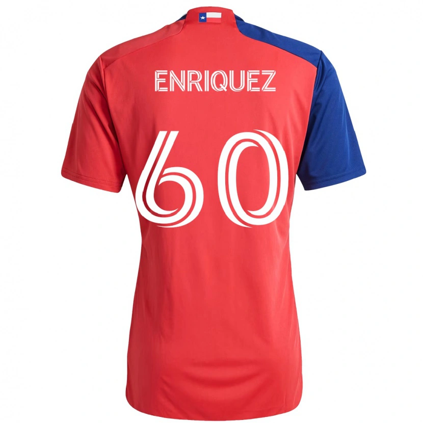 Danxen Kinder Fabian Enriquez #60 Rot Marineblau Heimtrikot Trikot 2025/26 T-Shirt
