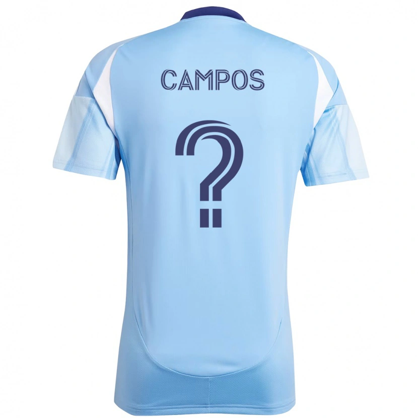 Danxen Kinder Adonis Campos #0 Hellblau Heimtrikot Trikot 2025/26 T-Shirt